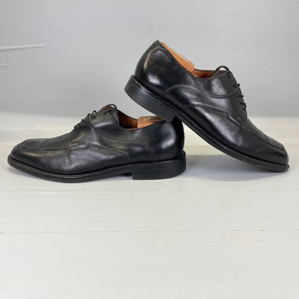 Florsheim Imperial Blucher Oxford Shoes Mens Size 10 D Black Leather Lace Up